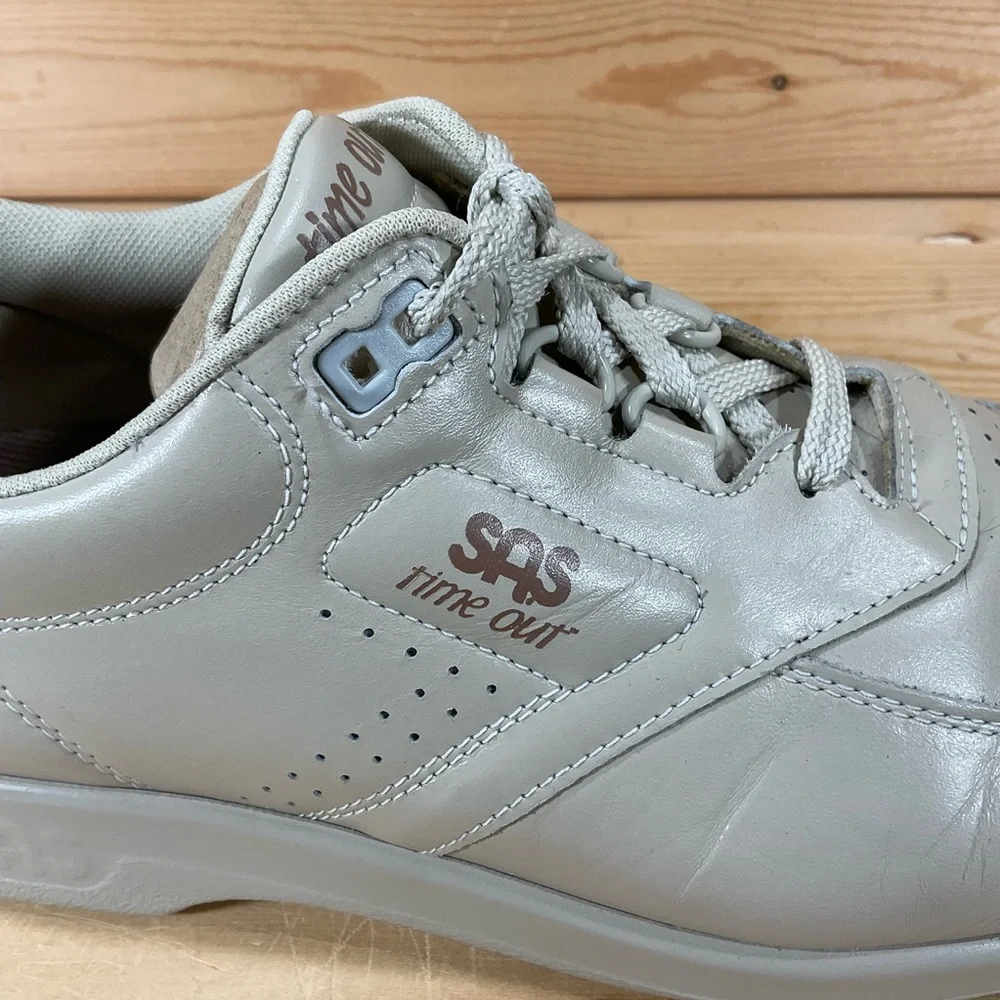 SAS Time Out Walking Shoes Size Men’s 9 M Beige Leather Comfort USA